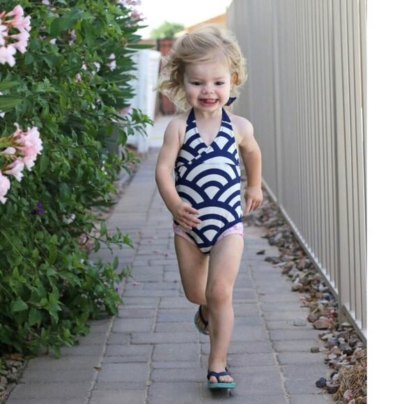 Tea Collection halter one piece Swimsuit - Picture 1 of 5